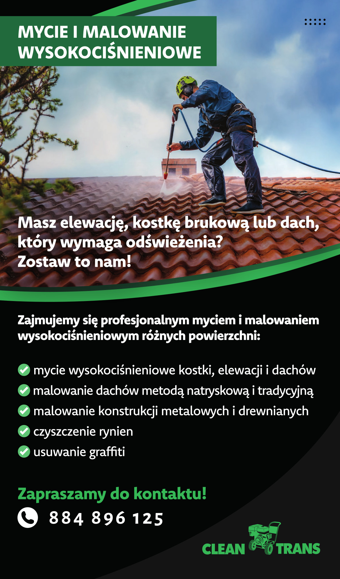 Mycie i malowanie wysokociśnieniowe – CleanTrans